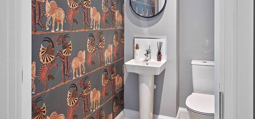 Typical cloakroom
