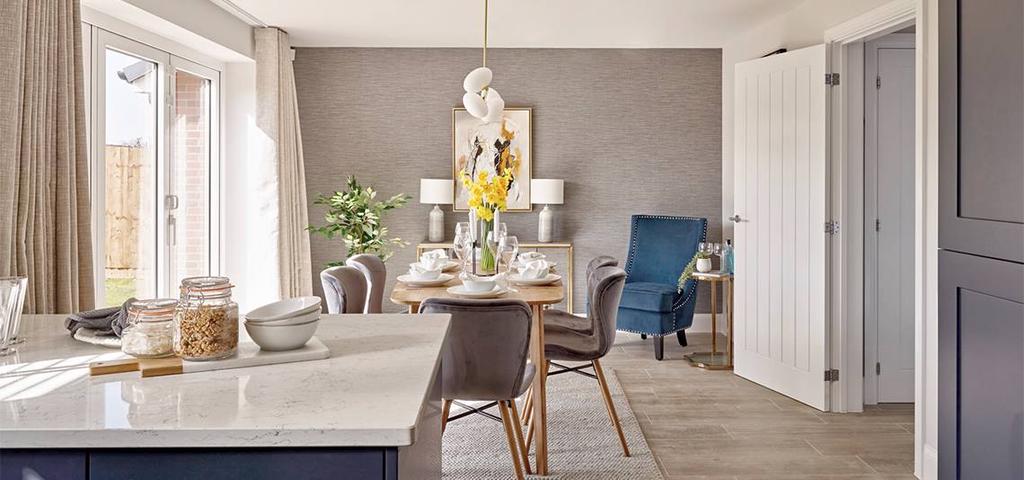 Typical kitchen and dining area