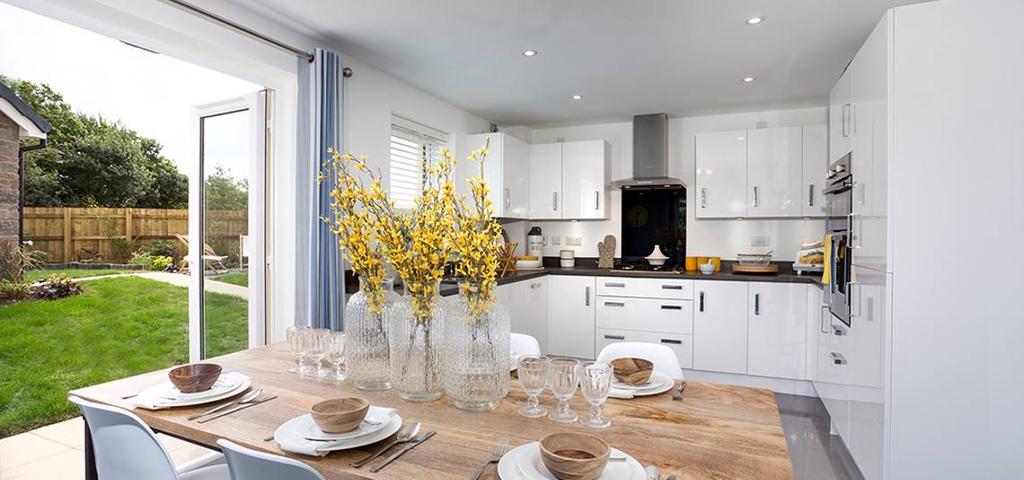 Typical kitchen and dining area