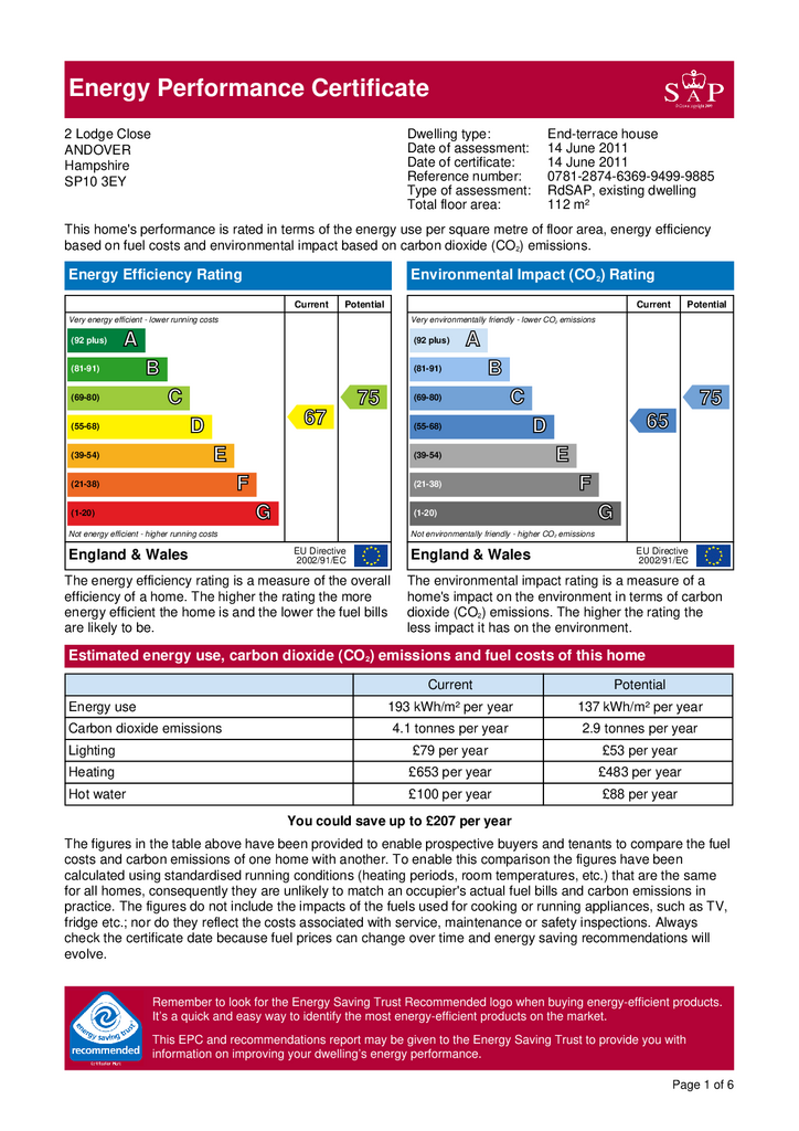 EPC Certificate