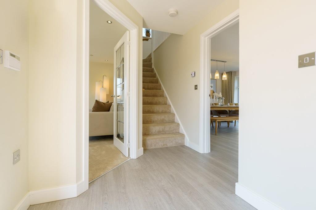 Hallway and convenient cloakroom