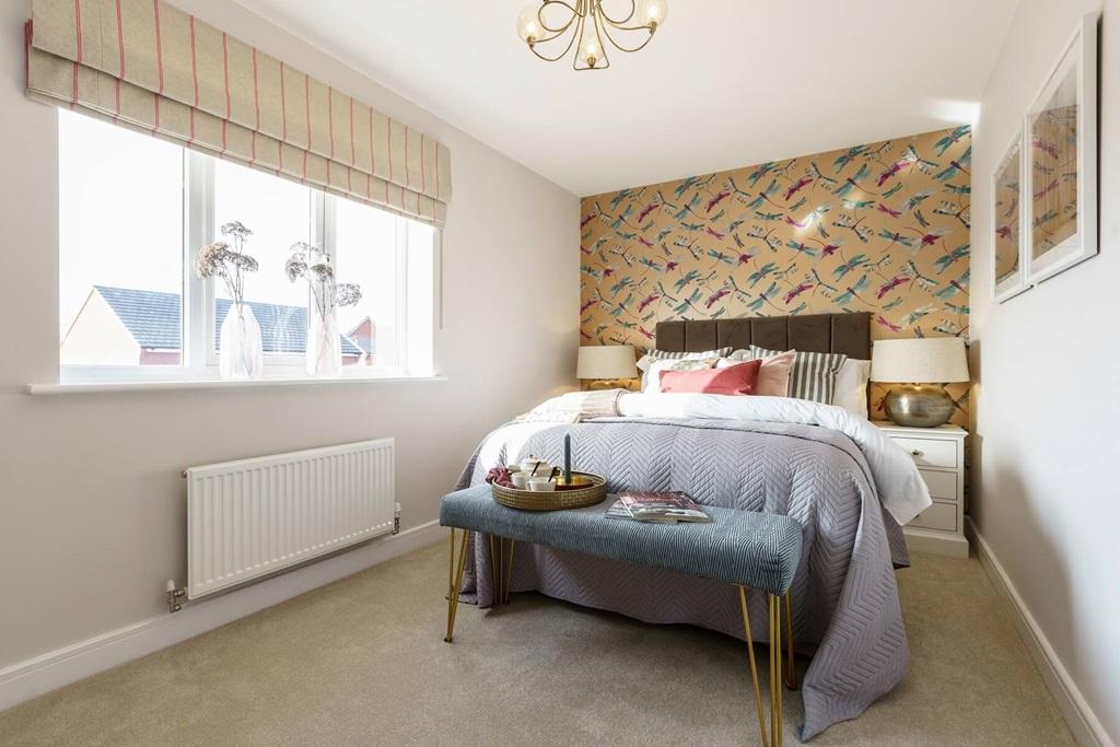 The second double bedroom is ideal for guests