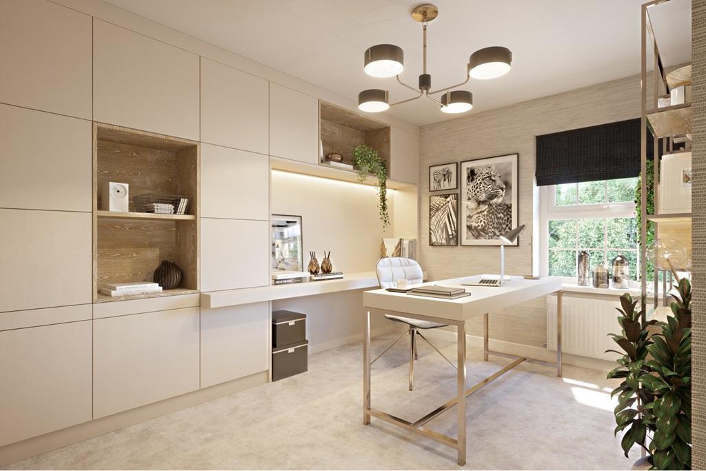 Home office in an Exeter
