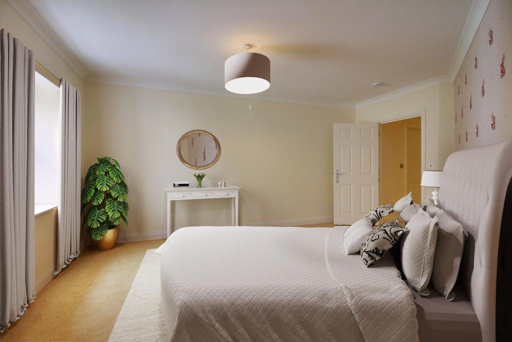 Bedroom One furnished