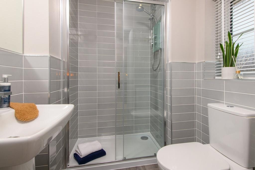En suite bathroom of 3 bed Ellerton home
