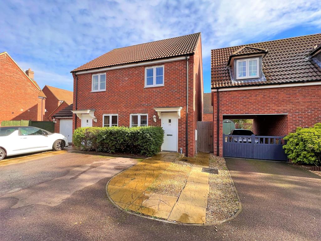 Bluebell Walk, Witham St. Hughs, LN6 2 bed semidetached house £160,000