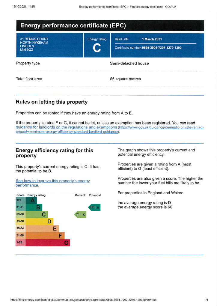 EPC Certificate