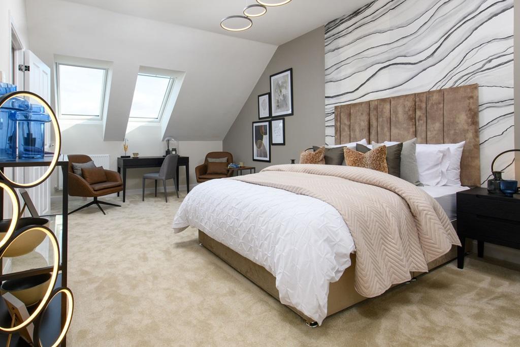 Internal image of the Woodcote 3 storey main bedroom