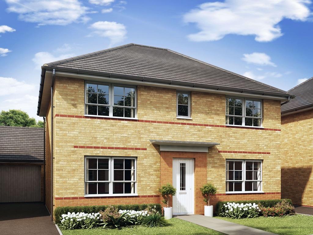 Thornton 4 bedroom home external outside view CGI