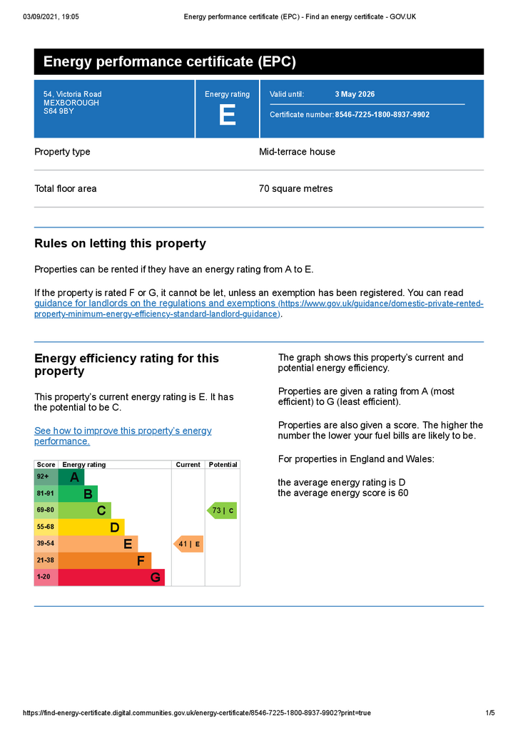 54 Victoria Road EPC