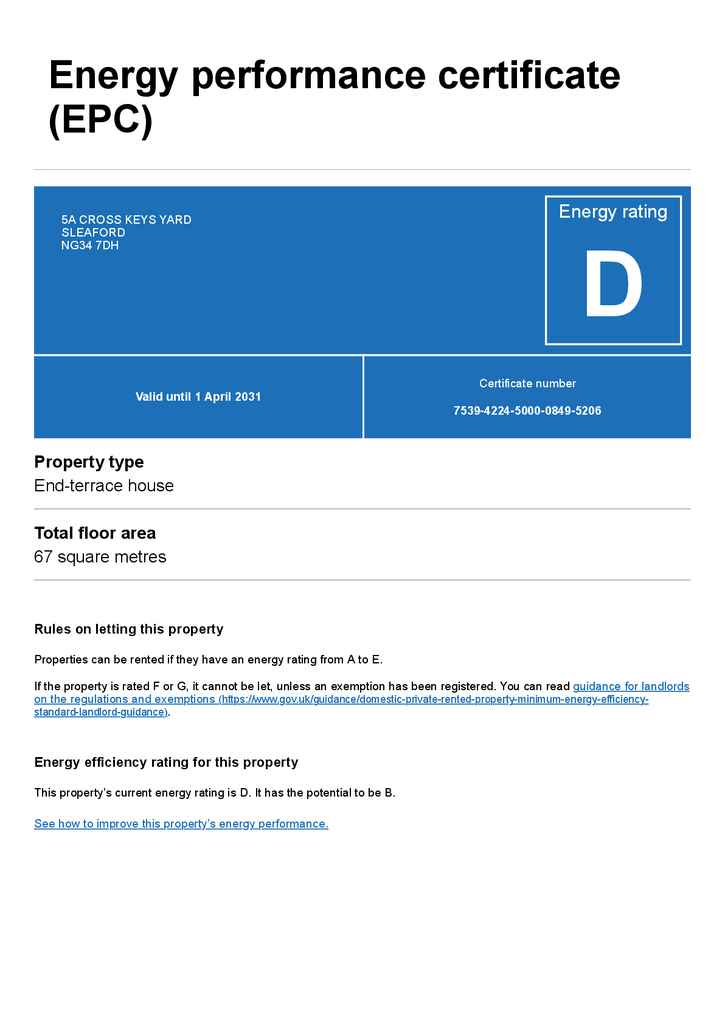 EPC Certificate