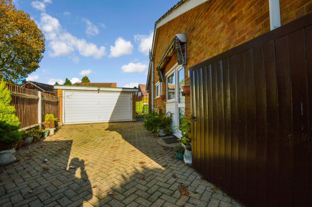 Gated Driveway and Double Garage