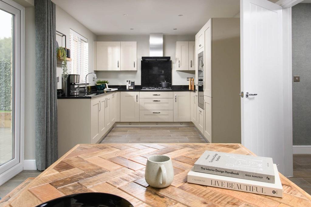 Sociable kitchen with ample storage space