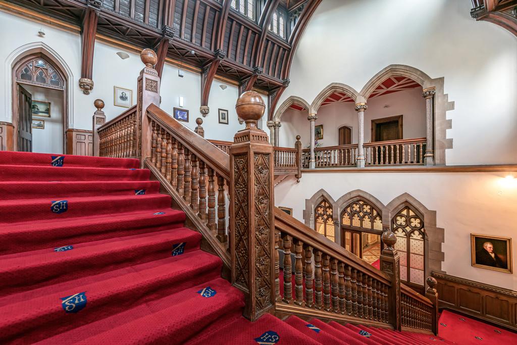 The great hall and staircase