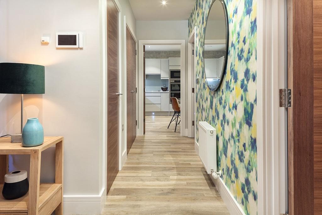 Entrance hallway with convenient storage