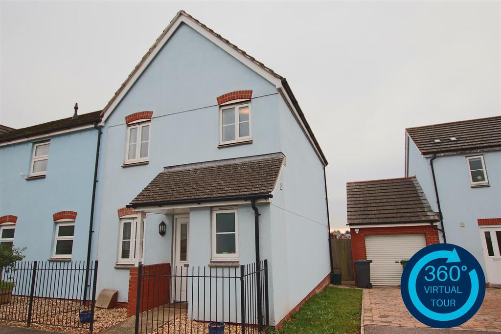 Chaucer Grove, Polsloe, Exeter 3 bed end of terrace house £300,000