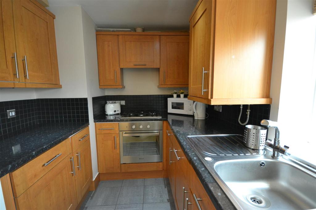 Open plan fitted kitchen