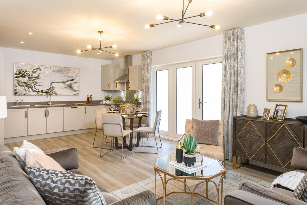 Kitchen living and dining room