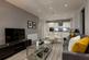 Open-plan kitchen/living/dining area