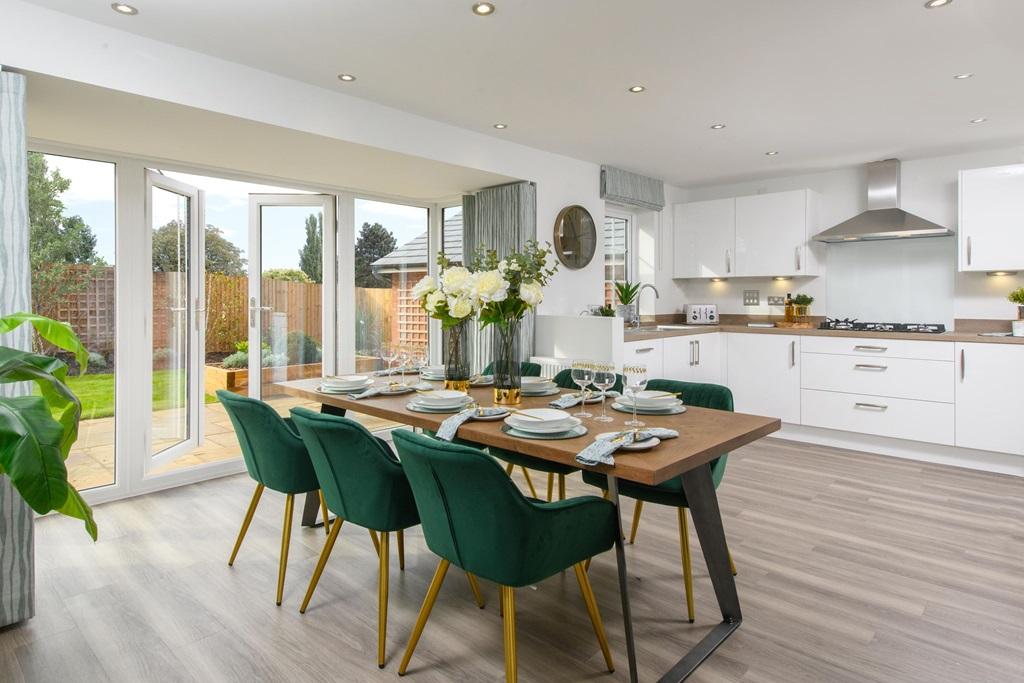 Kitchen and dining area  in the Holden show home