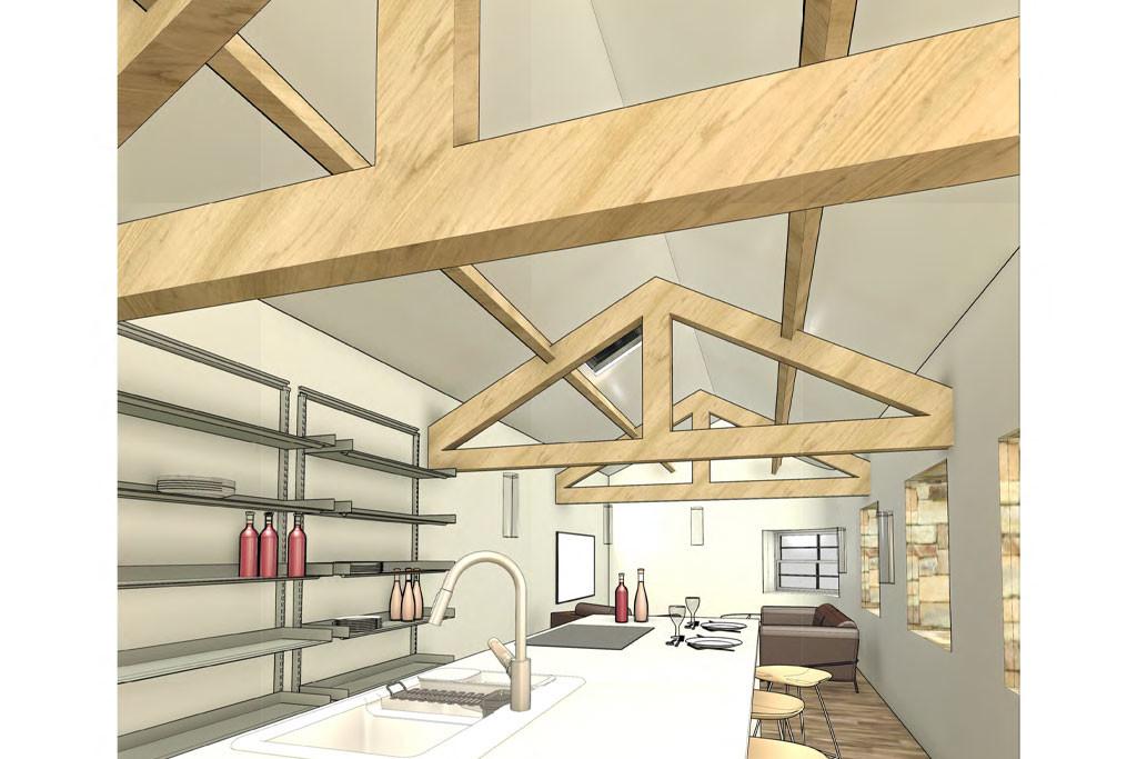 Proposed View From Kitchen