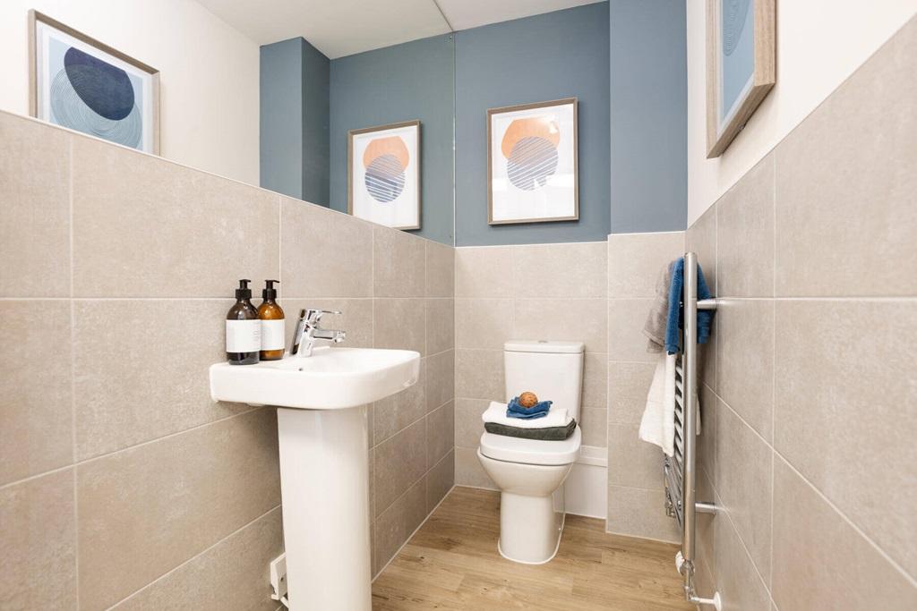 Convenient downstairs toilet