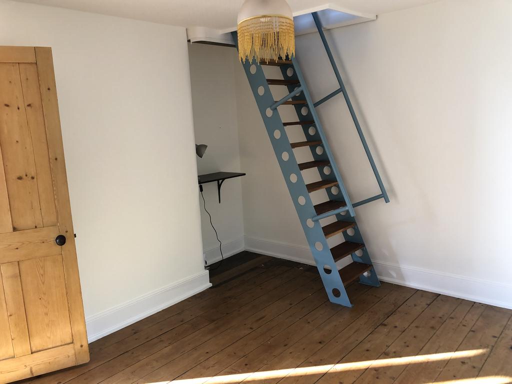 Stairs to loft space/under eaves room