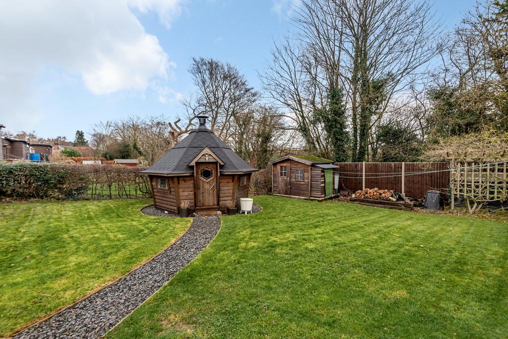 Lower garden with 'Arctic Cabin'