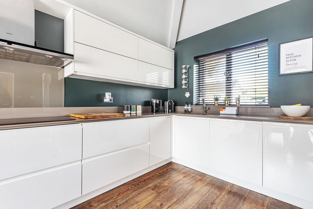 The kitchen area