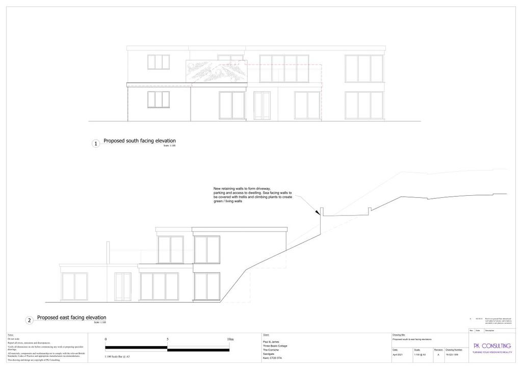 Proposed elevations