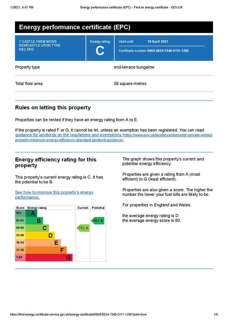 EPC Certificate
