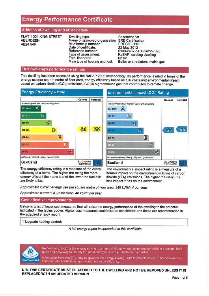 EPC Certificate