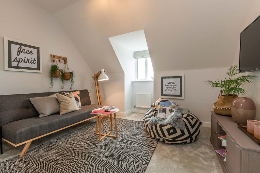 Extra living space or den for the kids on the top floor