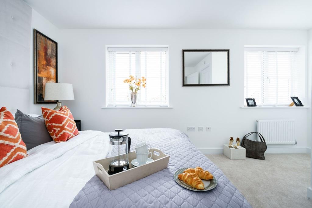 Main bedroom flooded with natural light