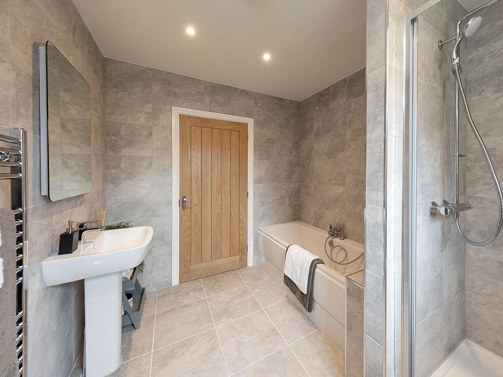 Spacious family bathroom