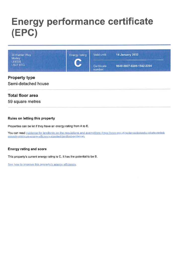 EPC Certificate