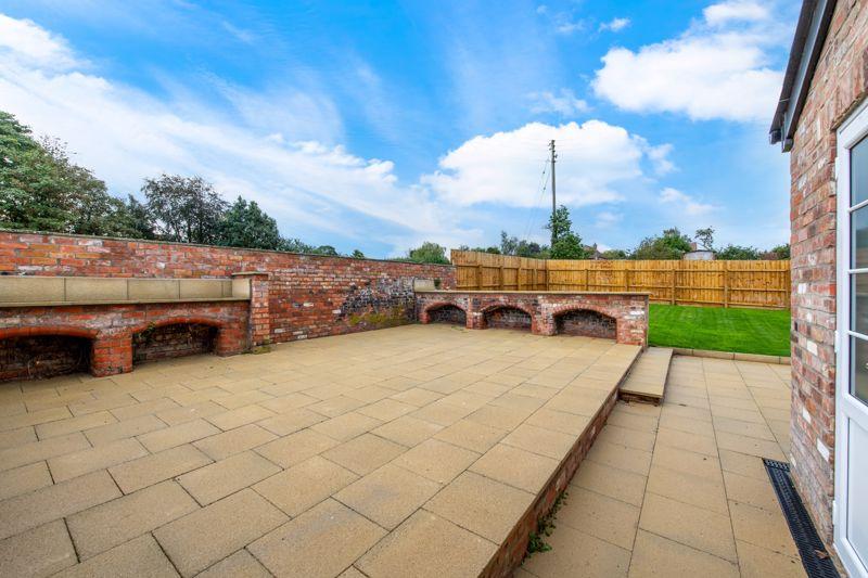 Raised patio terrace