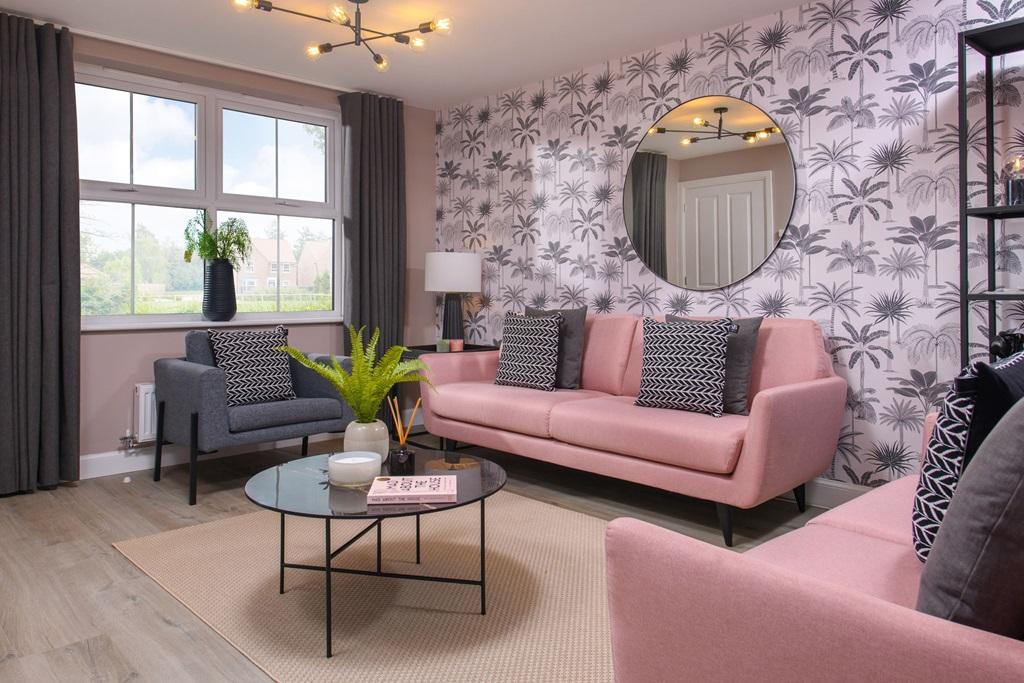 Bright lounge in The Archford Show Home