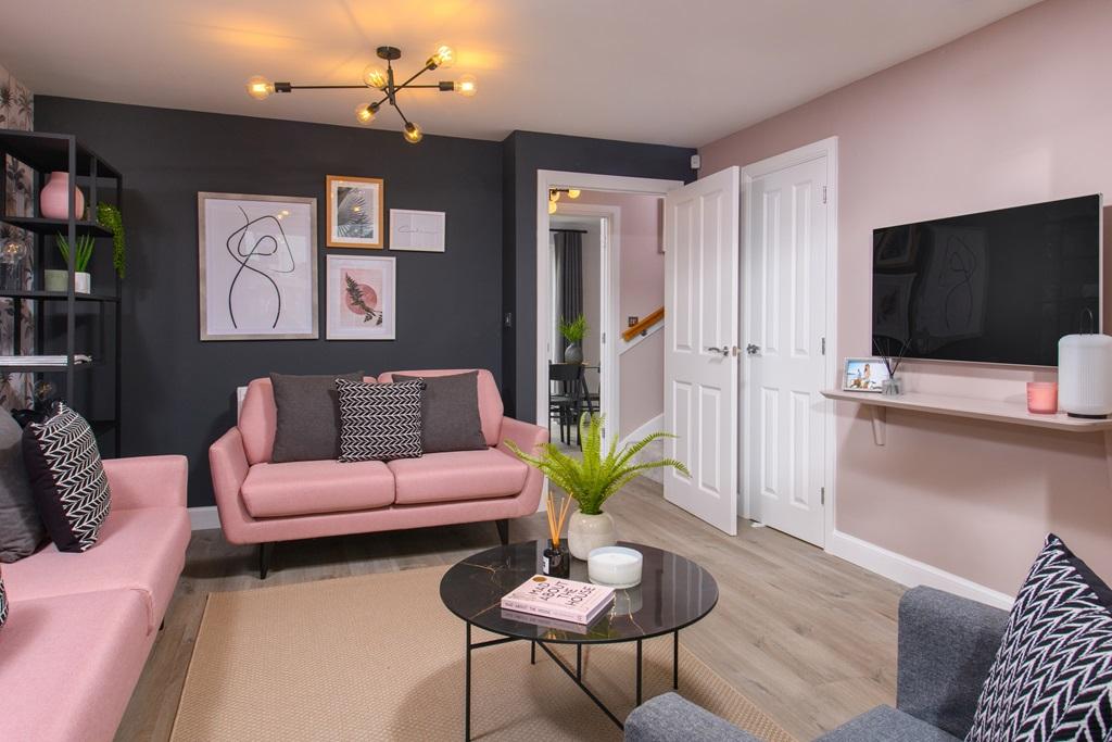 Stylish lounge in The Archford Show Home