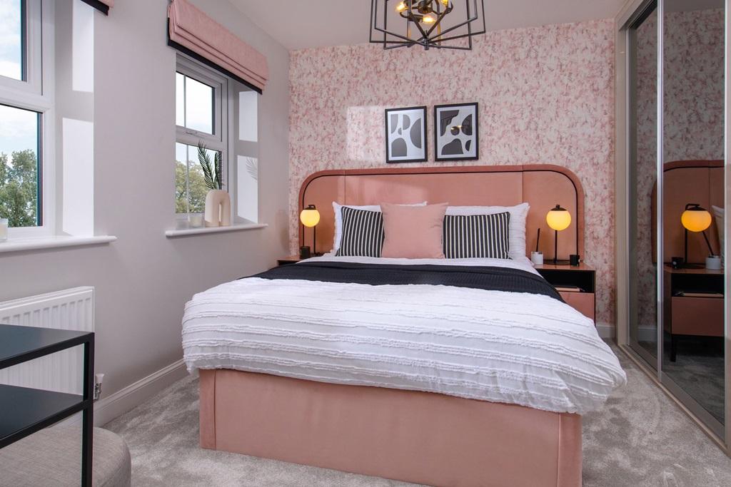 Bright bedroom 1 in The Archford Show Home