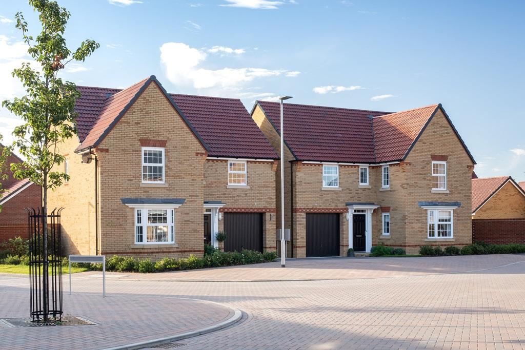 Outside view of the Exeter 4 bedroom detached home