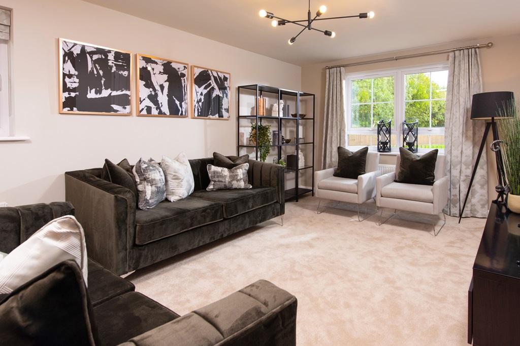 Internal image of the living room in the Hale housetype