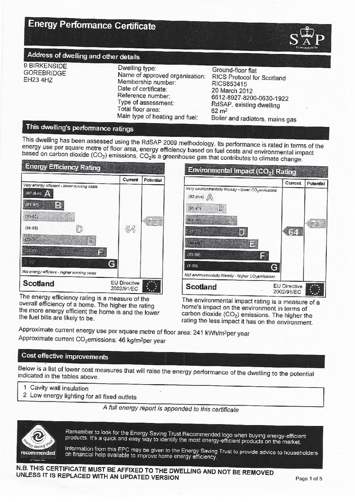 EPC Certificate