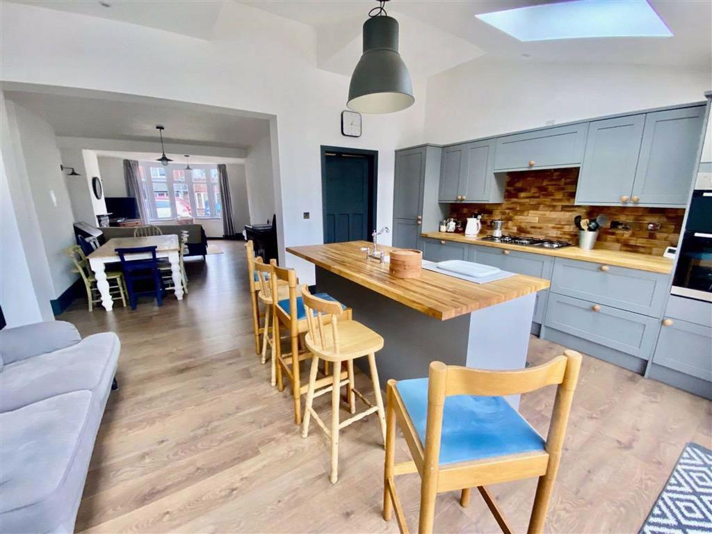 Luxury fitted extended breakfast kitchen (rear)