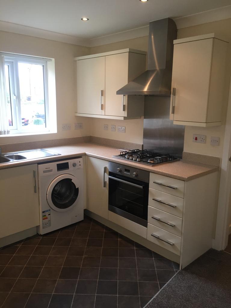 Kitchen with washing machine