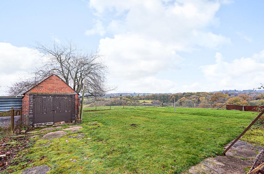 View of garage and beyond
