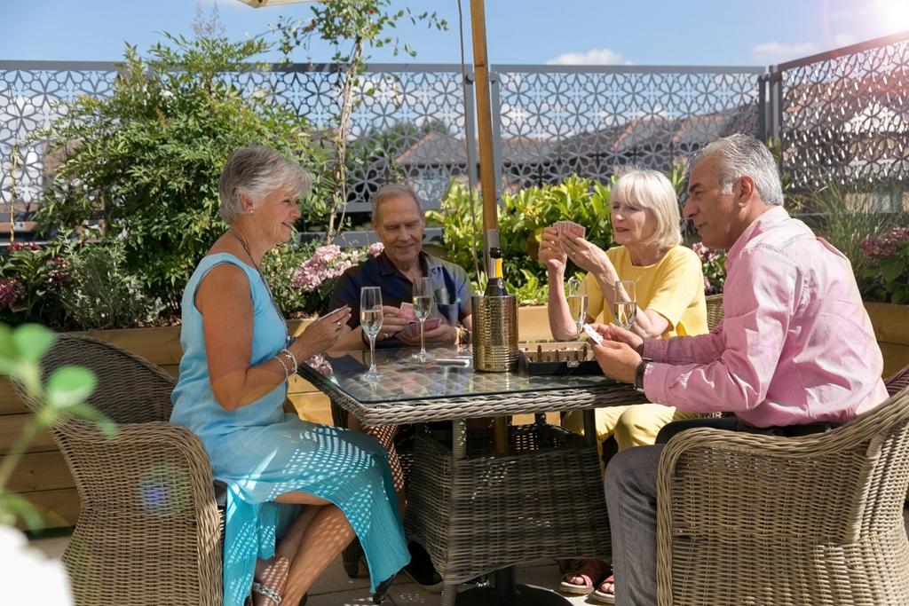 Delightful roof terrace