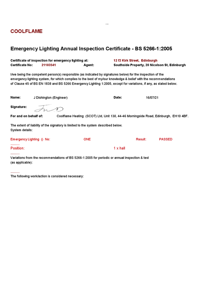 EPC Certificate