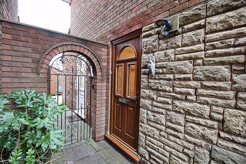 Side entrance