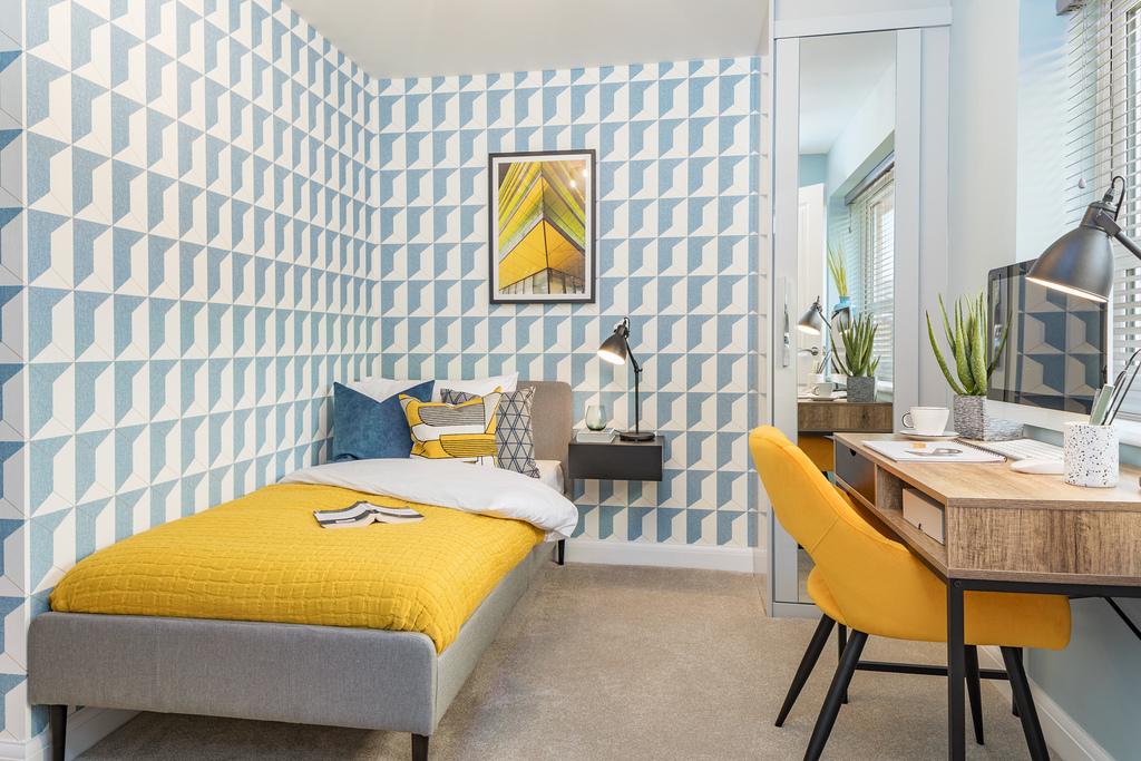 Bedroom or study in the Belmont, 2 bedroom home at St George's Gate, Newport